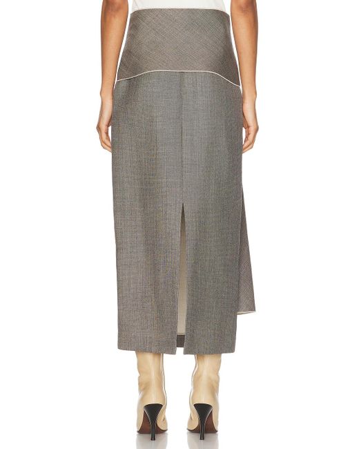 The Row Gray Laz Skirt
