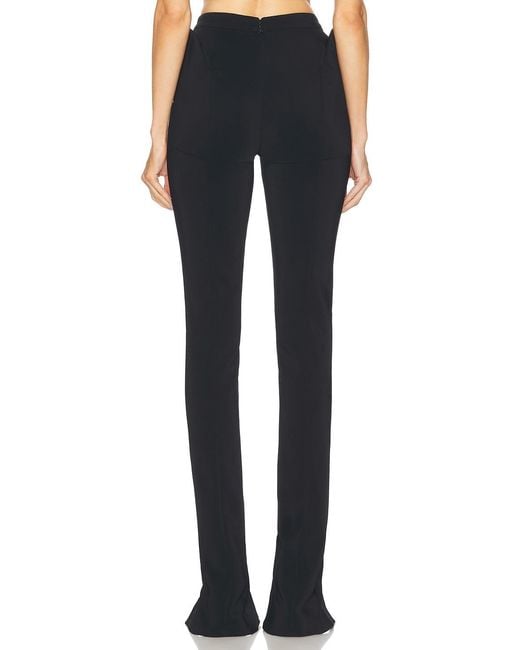 Mugler Blue Split Hem Pant