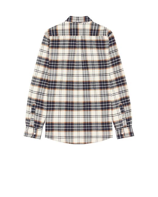 Barbour White Portdown Tailored Checked Shirt for men