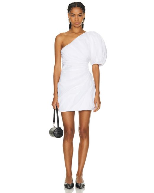 Chloé White One Shoulder Mini Dress