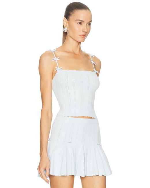 LoveShackFancy White Garrett Top
