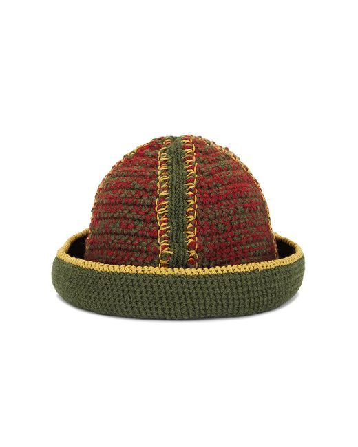 Nicholas Daley Brown Hand Crochet Bucket Hat for men