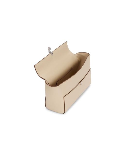 SAVETTE White Trapeze Pochette Bag