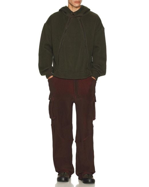 Isa Boulder Brown Blaze Cargo Pants for men