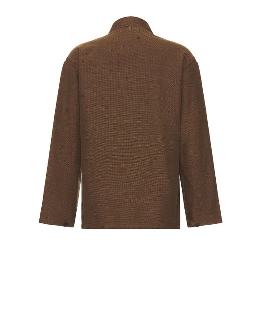 Beams Plus Brown Mil Chore Jacket for men