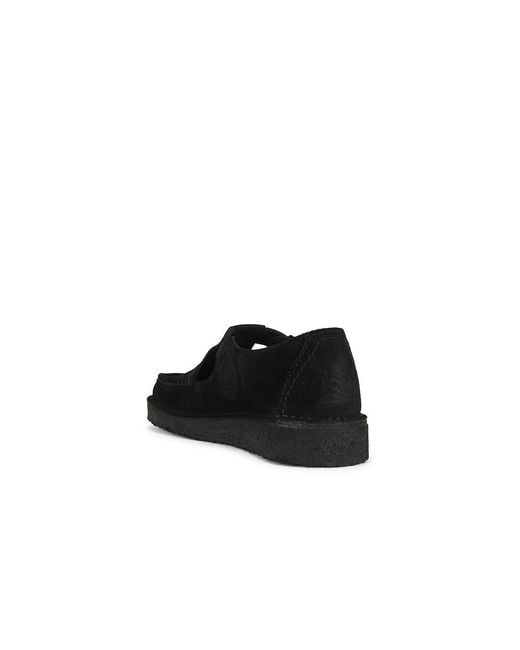 Clarks Black Nomad T-Bar Loafer for men