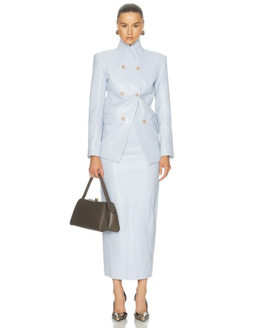 Khaite Blue Rolo Jacket