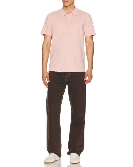 Theory Pink Bron Polo for men