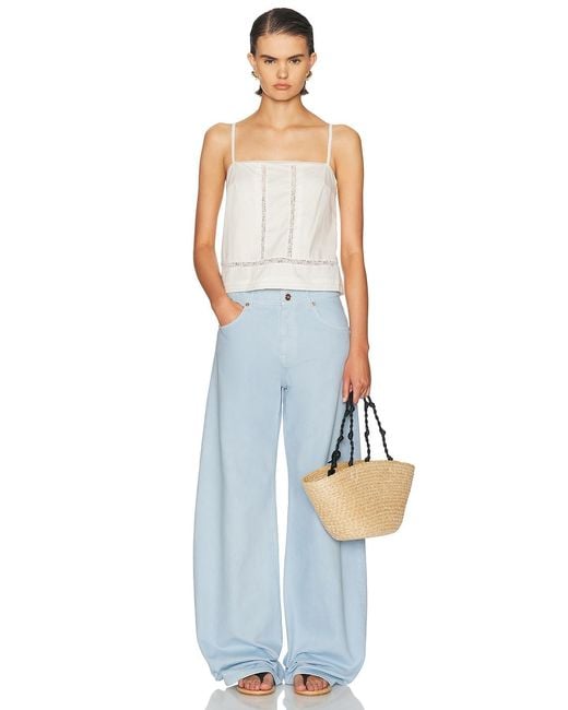 Staud White Corinna Top