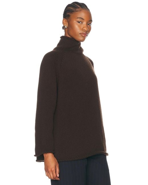 Bode Black Rollneck Cashmere Sweater