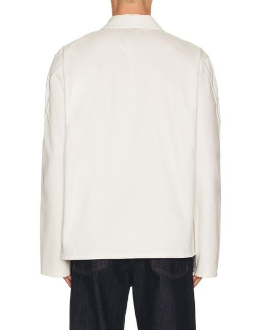 Givenchy White Patch Pockets Jacket for men