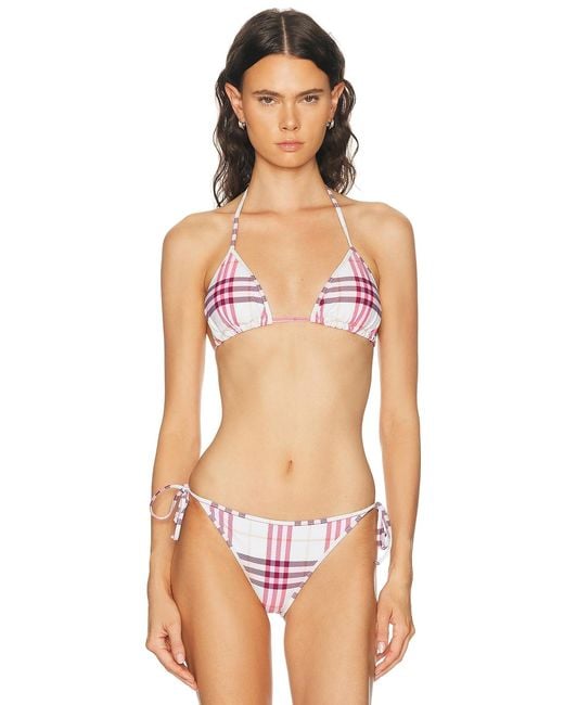 Burberry Multicolor Triangle Bikini Top