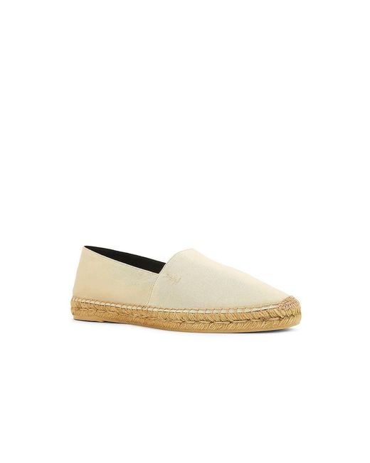 Saint Laurent White Espadrille for men
