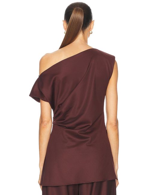 SEV Red Draped Top