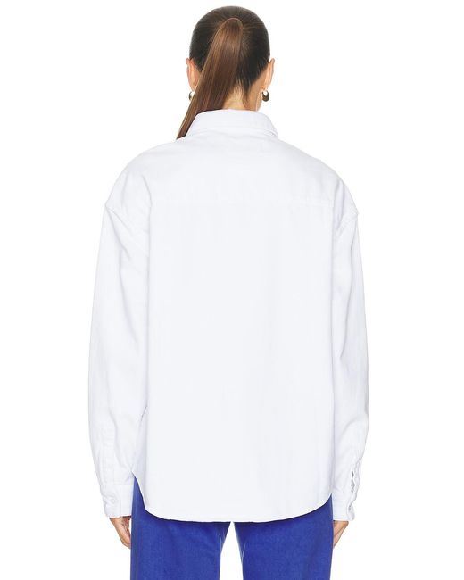 EZR White Button Down Top