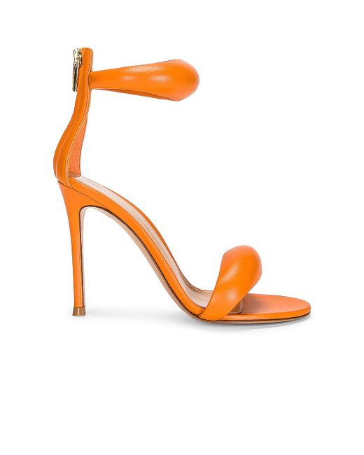 Gianvito Rossi Orange Bijoux Sandals