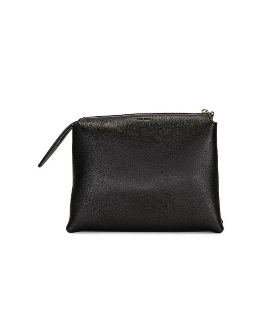 The Row Leather Nu Mini Twin Crossbody Bag in Black | Lyst