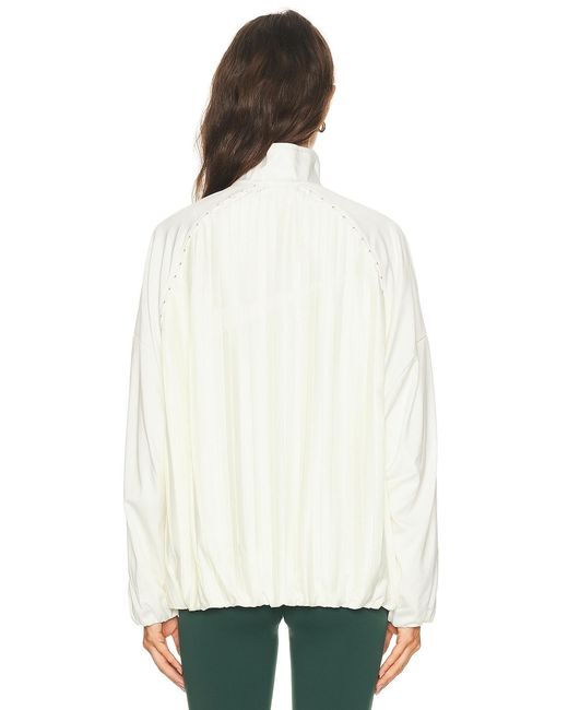Nike White Pleated Track Jacket