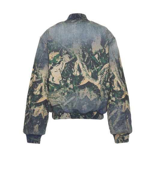 Acne Blue Denim Mossy Oak Jacket for men