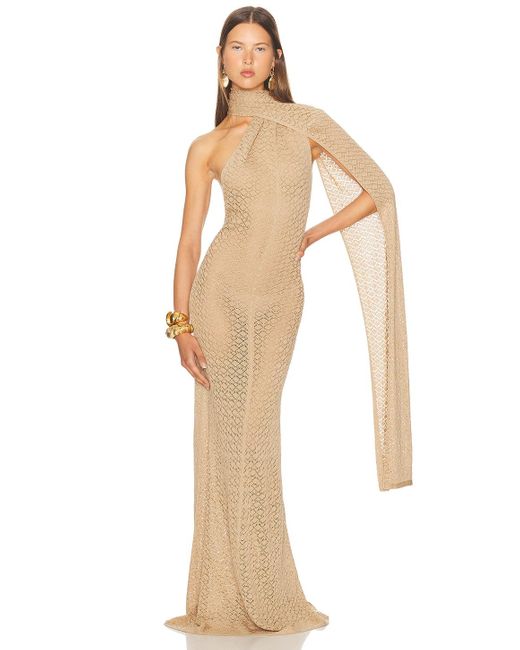 Helsa Natural Robbyn Wrap Gown