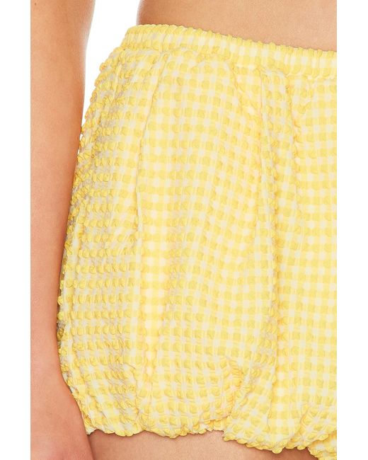 Jonathan Simkhai Yellow Addie Bubble Short