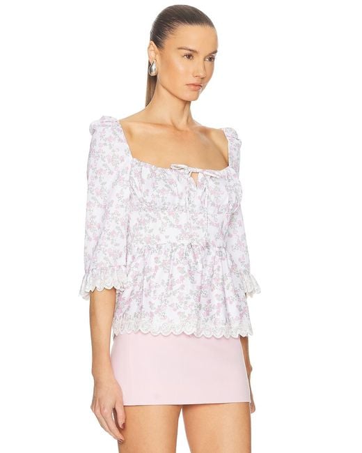 Coperni White Open Neck Princess Top
