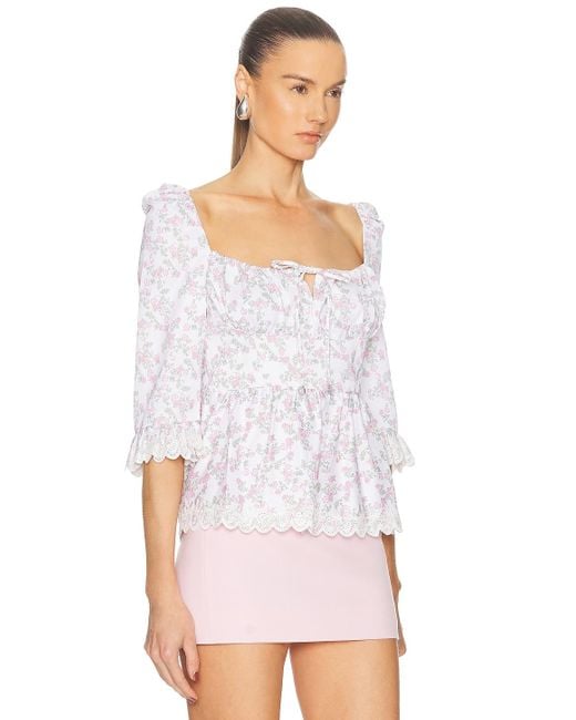 Coperni White Open Neck Princess Top