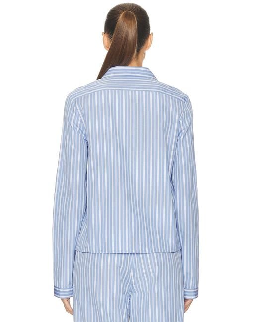 Miu Miu Blue Button Up Top