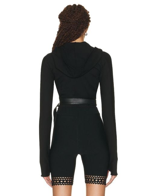 Alaïa Black Alaïa Wrap Top