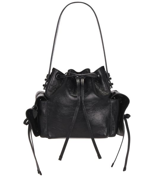 Acne Black Multipocket Mini Bucket Lux Bag
