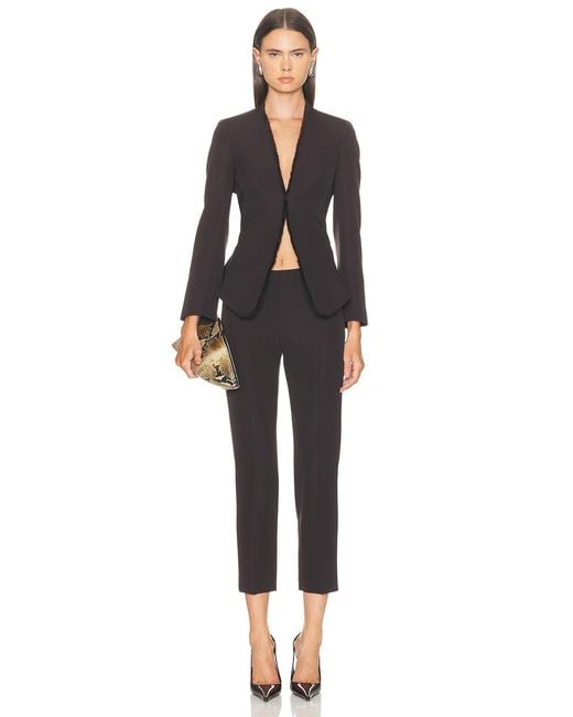 McQueen Black Fitted Blazer