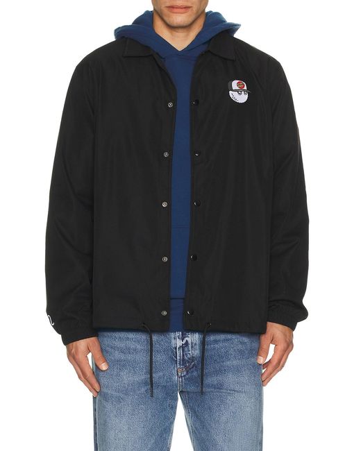 Malbon Golf X Santa Cruz Coaches Jacket in Black for Men | Lyst