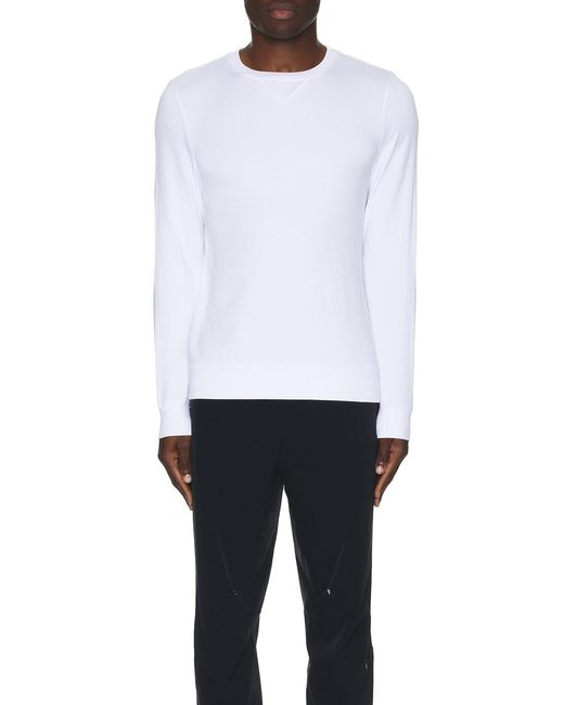 Beyond Yoga White Always Beyond Pullover Crew for men