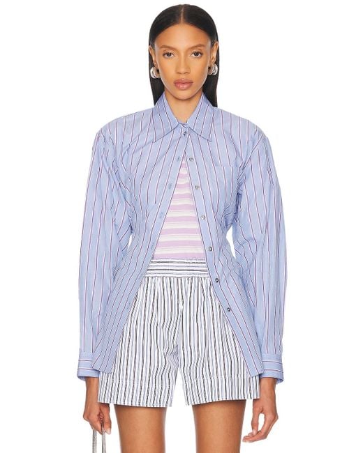 Rabanne Blue Button Up Shirt