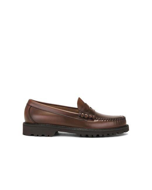 G.H.BASS Brown Larson Lug Weejun for men