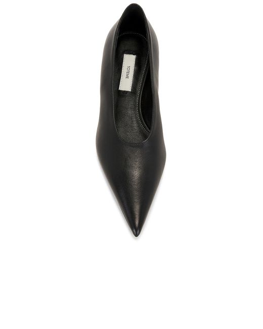 Totême  Black Sharp Nappa Kitten Pumps