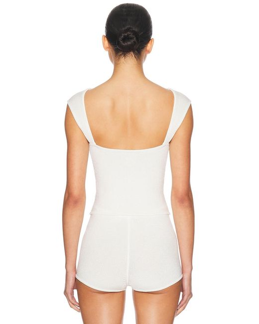 Helsa White Celestine Top