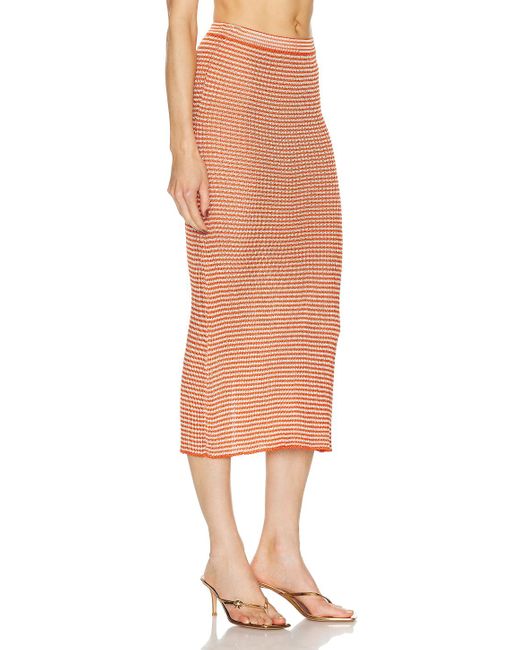 Calle Del Mar Multicolor Ribbed Skirt