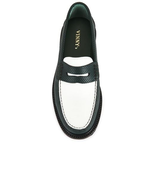 VINNY'S Black Yardee Mocassin Loafer for men