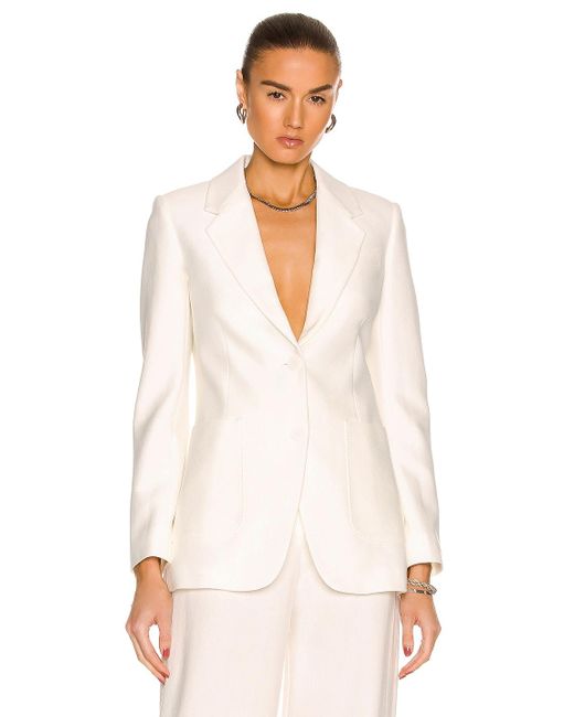 max mara white blazer