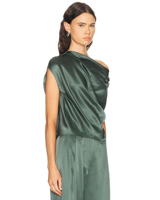 The Sei Green Draped Top