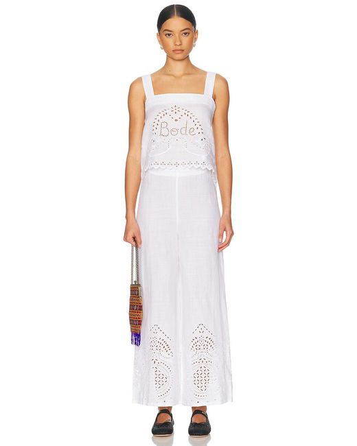 Bode White Belvoir Pant