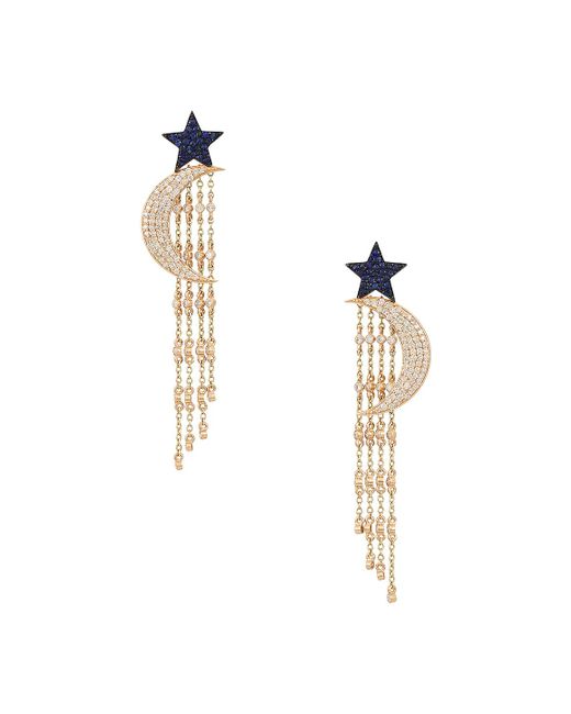 Siena Jewelry Multicolor Star Moon Earring