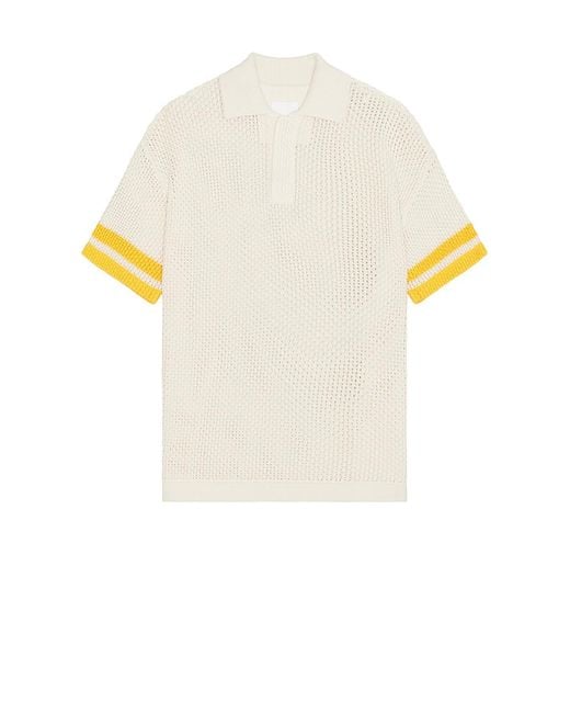 Givenchy White Knitted Polo Shirt for men