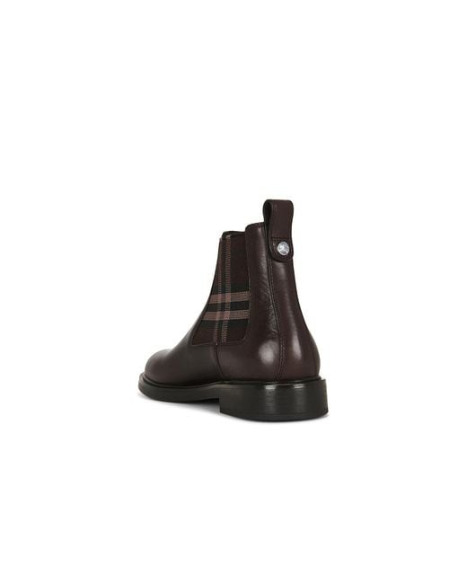 Burberry Brown Pembroke Boot for men