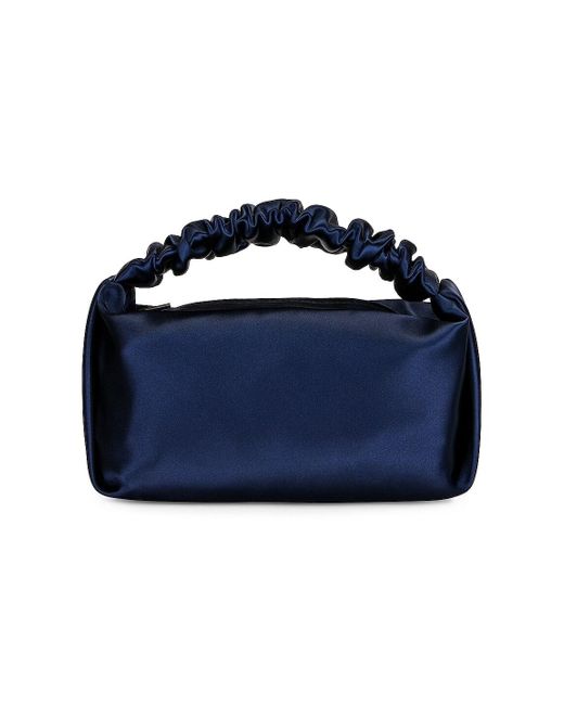 Alexander Wang Satin Scrunchie Mini Bag in Night Sky (Blue) | Lyst