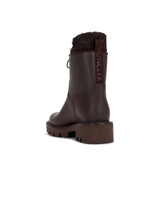 Moncler Brown Kickstream Rainboot