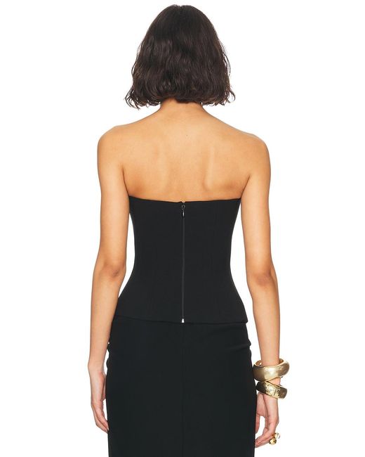 Monot Black Strapless Bustier Top