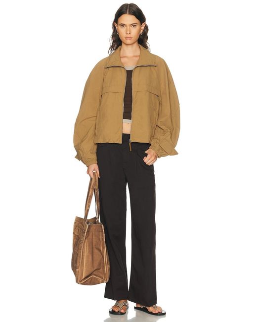Acne Natural Odill Peach Nylon Jacket