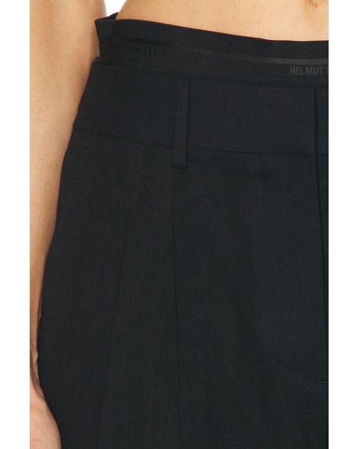 Helmut Lang Black Double Pleated Pant